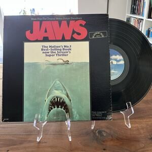 Jaws Motion Picture Soundtrack LP 1975 MCA-37171 Platinum Plus